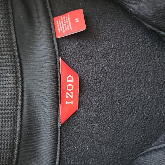 Izod Men's Black Pullover - Picture 2 of 5